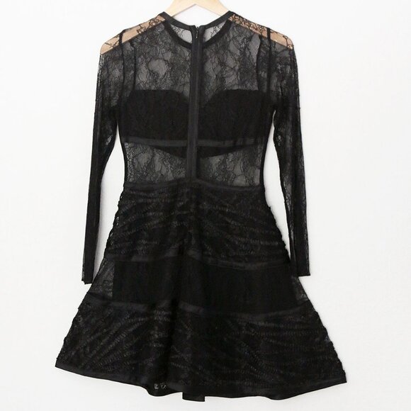 NEW Alexis Adal Dress S Black Sheer Lace Dark Romantic Whimsigoth Fairy $715 - Picture 5 of 16